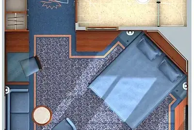 Люкс De Luxe на Верхней палубе с французским балконом.webp