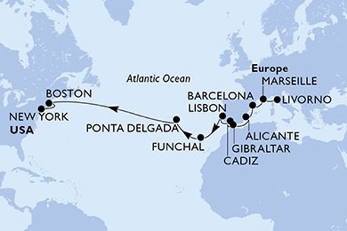 Cruise itinerary