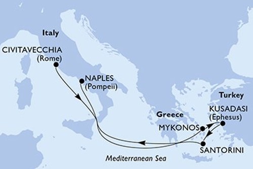 Cruise itinerary