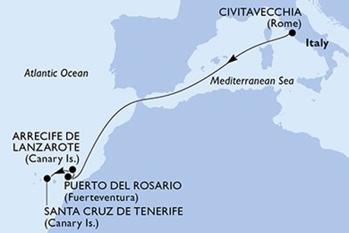 Cruise itinerary