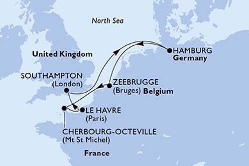 Cruise itinerary