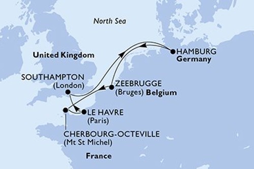 Cruise itinerary