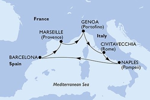 Cruise itinerary