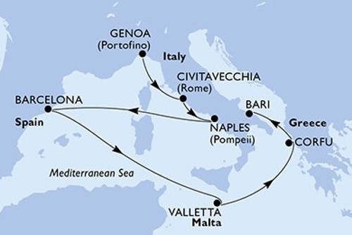 Cruise itinerary