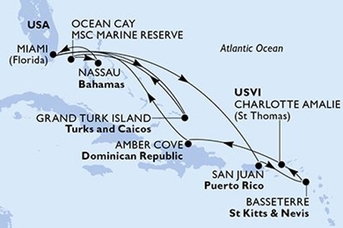 Cruise itinerary