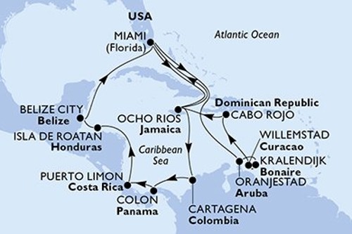 Cruise itinerary