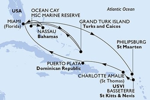 Cruise itinerary