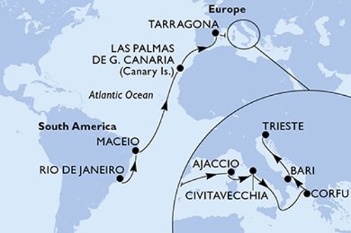 Cruise itinerary