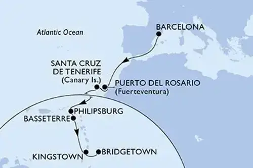 Cruise itinerary