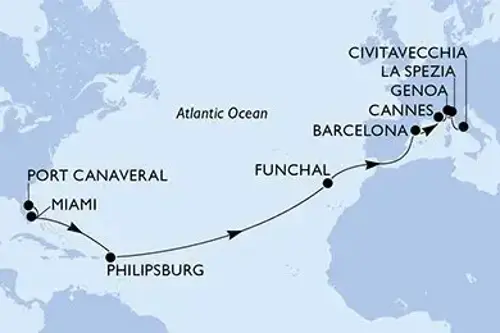 Cruise itinerary