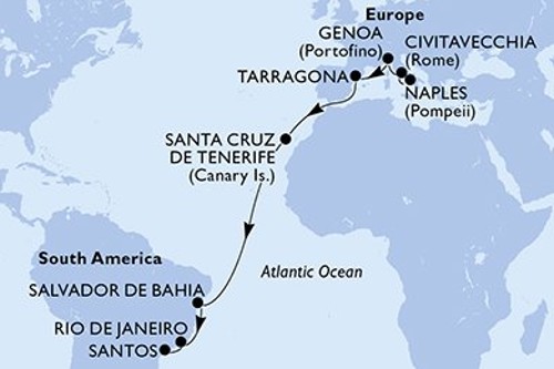 Cruise itinerary