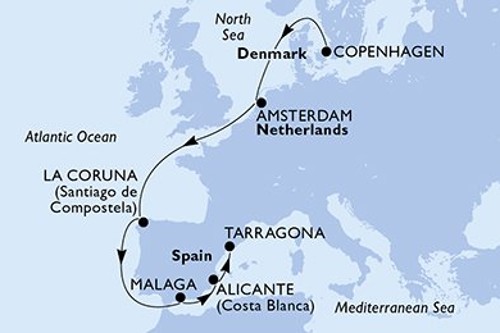 Cruise itinerary