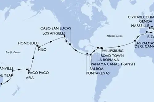 Cruise itinerary