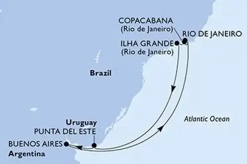 Cruise itinerary