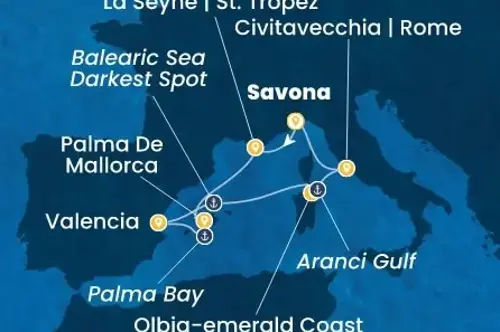 Cruise itinerary