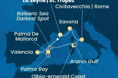 Cruise itinerary