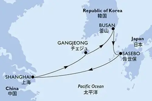 Cruise itinerary