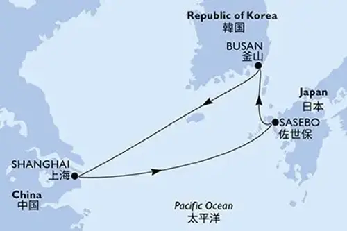 Cruise itinerary
