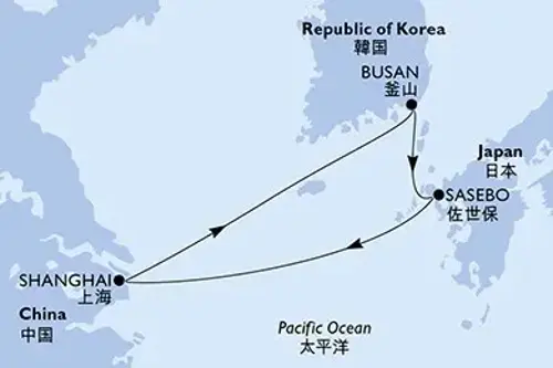 Cruise itinerary