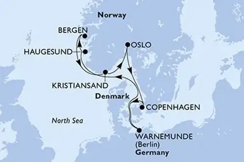 Cruise itinerary