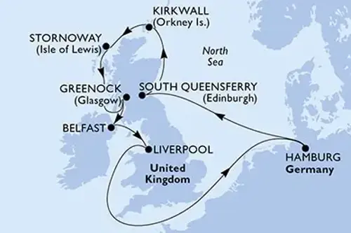 Cruise itinerary