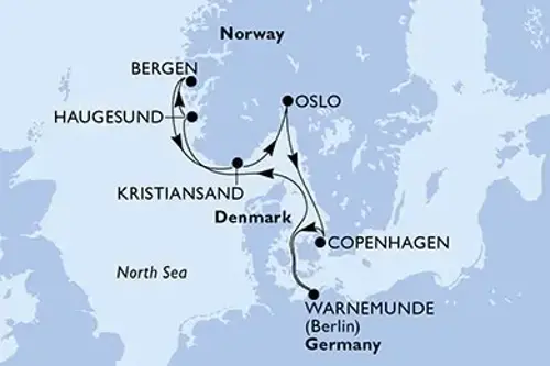 Cruise itinerary