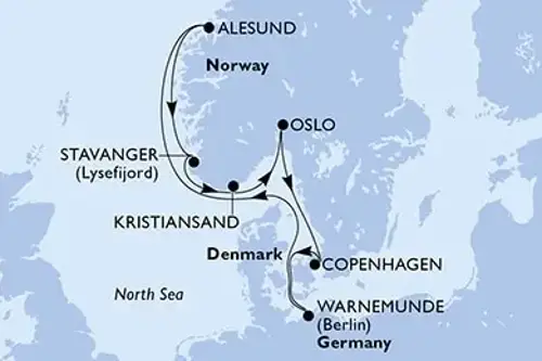 Cruise itinerary