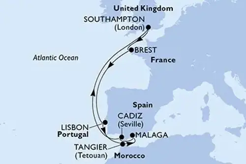 Cruise itinerary