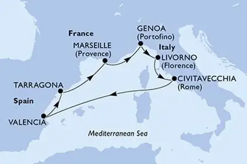 Cruise itinerary