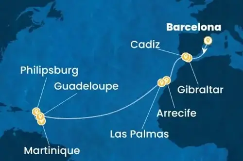 Cruise itinerary