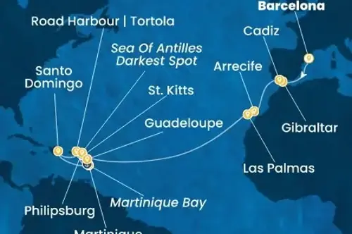 Cruise itinerary