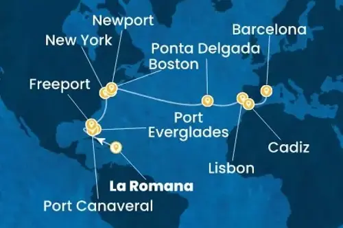 Cruise itinerary