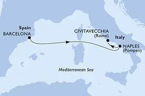 Cruise itinerary