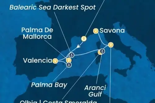 Cruise itinerary