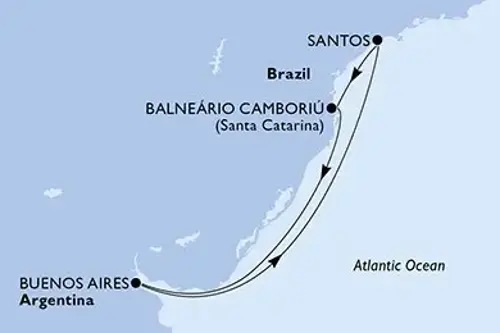 Cruise itinerary