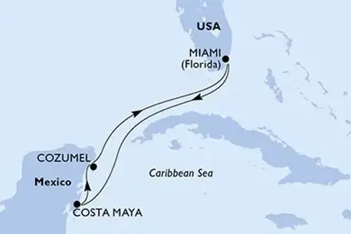 Cruise itinerary