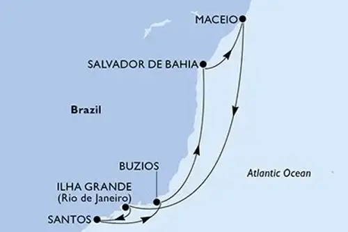 Cruise itinerary