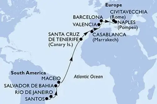 Cruise itinerary
