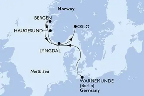Cruise itinerary