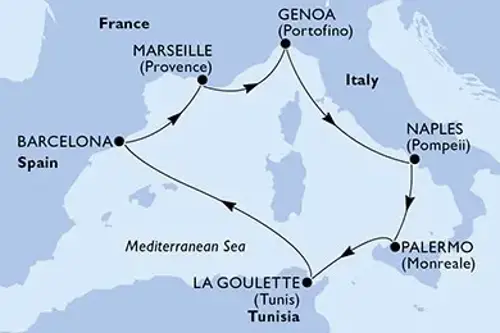 Cruise itinerary