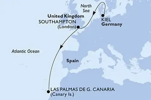Cruise itinerary