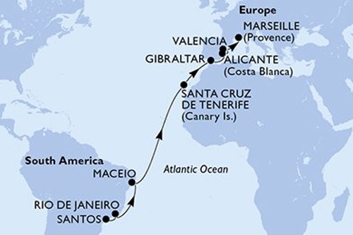 Cruise itinerary