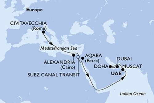 Cruise itinerary