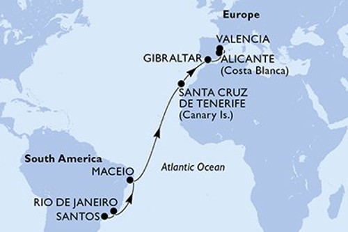 Cruise itinerary